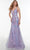 Alyce Paris 61241 - V-Neck Sequined Long Dress Special Occasion Dress 000 / Light Orchid