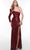 Alyce Paris 61261 - Sequin One Sleeve Long Dress Special Occasion Dress 000 / Burgundy