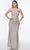 Alyce Paris 61268 - Embellished Sleeveless Evening Gown Special Occasion Dress 000 / Champagne/Silver