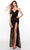 Alyce Paris 61337 - Strapless Sequin Evening Gown Special Occasion Dress 000 / Black-Dragon Scale