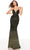 Alyce Paris 61338 - Sequined Strappy Back Prom Gown Special Occasion Dress 000 / Forest-Dragon Scale