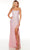 Alyce Paris 61352 - Fringed Slit Sleeveless Prom Gown Special Occasion Dress 000 / Pink