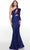 Alyce Paris 61394 - One-Shoulder Puff Long Sleeve Mermaid Evening Gown Special Occasion Dress