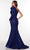 Alyce Paris 61394 - One-Shoulder Puff Long Sleeve Mermaid Evening Gown Special Occasion Dress