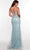 Alyce Paris 61408 - V-Neck Feather Sheath Prom Gown Prom Dresses