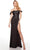 Alyce Paris 61426 - Sweetheart Metallic Sheath Prom Gown Special Occasion Dress 000 / Black