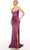 Alyce Paris 61433 - Cowl Evening Dress with Slit Special Occasion Dress