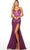 Alyce Paris 61434 - Twist Slit Evening Dress Evening Dresses 000 / Bright Purple