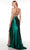 Alyce Paris 61442 - V-Neck Knotted Ruched Prom Gown Special Occasion Dress