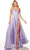 Alyce Paris 61462 - Satin Evening Dress with Slit Special Occasion Dress