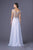 Alyce Paris 6181 Bejeweled Strapless Scoop Neck Long Chiffon Dress 1Pc White in Size 6 Available CCSALE 6 / White