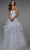 Alyce Paris 7041 - Strapless Sweetheart Neck Wedding Gown Wedding Gown 000 / Icelandic Blue/Diamond White