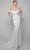 Alyce Paris 7059 - Gathered Off-shoulder Wedding Dress Wedding Dresses 000 / Diamond White