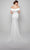 Alyce Paris 7059 - Gathered Off-shoulder Wedding Dress Wedding Dresses