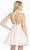 Alyce Paris - V-neck A-line Cocktail Dress 3892 - 1 pc Light Pink In Size 4 Available CCSALE 4 / Light Pink