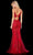 Amarra - 20042 Illusion Plunging Neck Fitted Gown With Slit Evening Dresses