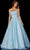 Amarra 87217 - Scoop Neck Embellished Evening Ballgown Special Occasion Dress 00 / Light Blue