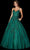 Amarra 87322 - Embroidered Strappy Ballgown Special Occasion Dress 00 / Emerald