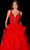 Amarra 87334 - V-Neck Ruffled Evening Ballgown Special Occasion Dress