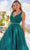 Amarra 88523 - Beaded Waistband Glittered Ballgown Special Occasion Dress