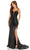 Amarra 88543 - Fringed Slit Sequin Evening Gown Special Occasion Dress