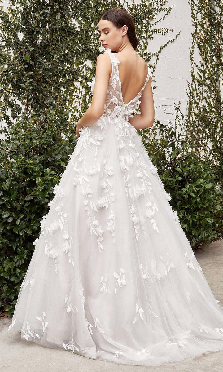 Andrea and Leo - A1042W Sleeveless Applique Bridal Gown – Couture Candy