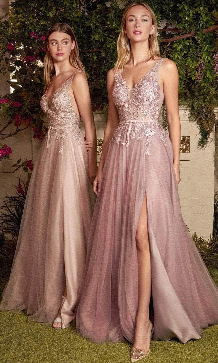 Andrea and Leo A1045C - Embroidered Tulle Prom Dress Special Occasion Dress