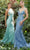 Andrea and Leo A1170 - Sleeveless Glitter Embroidered Prom Gown Special Occasion Dress 2 / Blue