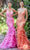 Andrea and Leo - Appliqued V-Neck Evening Gown A1116 Evening Dresses 2 / Hot Pink