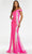 Ashley Lauren 11109 - Iridescent Sequin Mermaid Prom Gown Prom Dresses 0 / Neon Pink