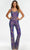 Ashley Lauren - 11116 Sweetheart Sequin Jumpsuit Evening Dresses 0 / Iridescent Purple