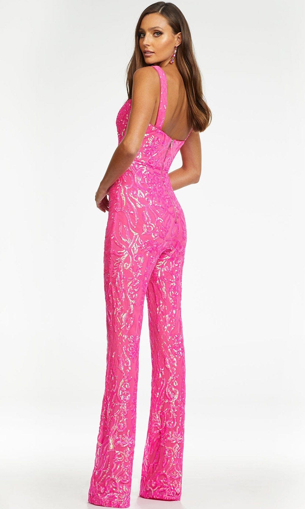 Ashley Lauren - 11116 Sweetheart Sequin Jumpsuit – Couture Candy