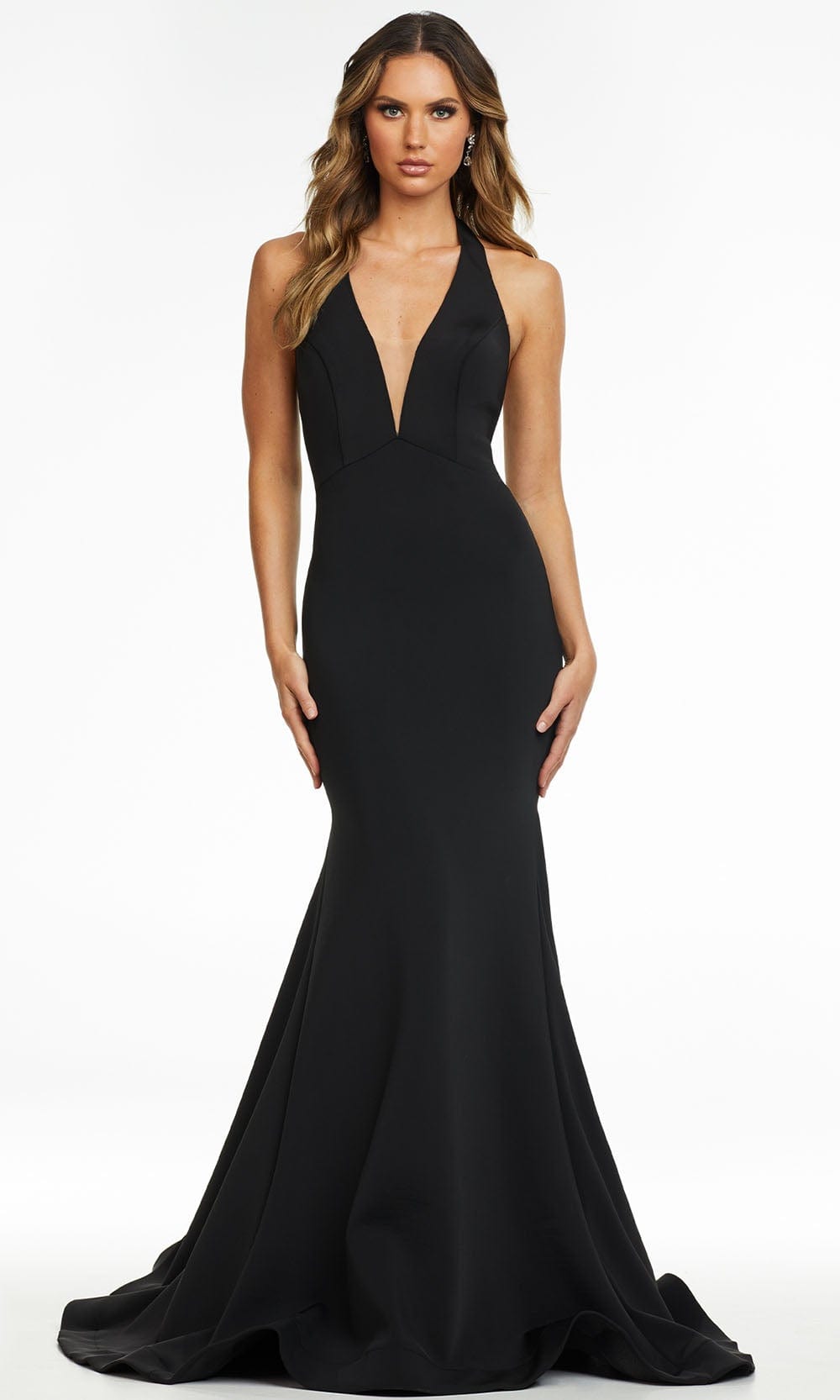Ashley Lauren - 11121 Plunging Halter Gown – Couture Candy