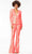 Ashley Lauren 11223 - Long Sleeve Blazer Jumpsuit Special Occasion Dress 00 / Coral