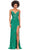 Ashley Lauren 11256 - Floral Appliqued Evening Gown Special Occasion Dress 0 / Jade