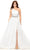 Ashley Lauren 11309 - Asymmetrical Appliqued Ballgown Special Occasion Dress 0 / Ivory