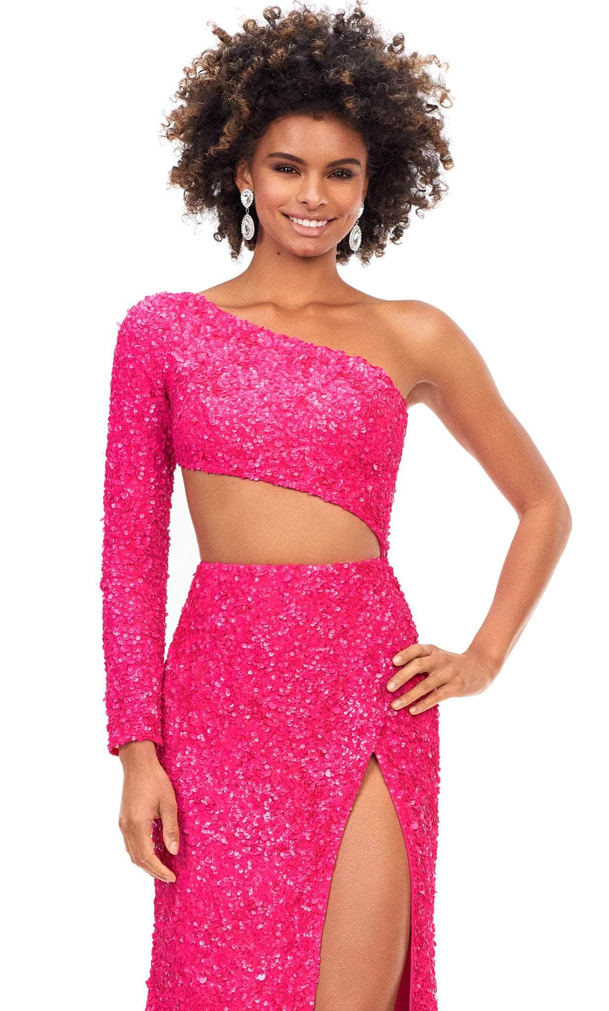 Ashley Lauren 11340 - Sequin One Sleeve Evening Gown – Couture Candy