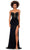 Ashley Lauren 11369 - Plunging Sweetheart Beaded Prom Gown Prom Dresses 0 / Black