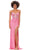 Ashley Lauren 11369 - Plunging Sweetheart Beaded Prom Gown Prom Dresses 0 / Candy Pink