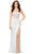 Ashley Lauren 11369 - Plunging Sweetheart Beaded Prom Gown Prom Dresses 0 / Ivory