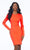 Ashley Lauren - 4336 Long Sleeve Sheath Cocktail Dress Cocktail Dresses 0 / Neon Orange