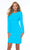 Ashley Lauren - 4336 Long Sleeve Sheath Cocktail Dress Cocktail Dresses 0 / Turquoise