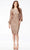 Ashley Lauren 4496 - Bishop Long Sleeve Sequin Cocktail Dress Special Occasion Dress 0 / Rose Gold