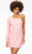 Ashley Lauren 4497 - One Shoulder Long Bishop Sleeve Cocktail Dress Special Occasion Dress 0 / Candy Pink