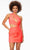 Ashley Lauren 4532 - One-Sleeve Cut Out Cocktail Dress Special Occasion Dress 0 / Coral