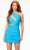 Ashley Lauren 4532 - One-Sleeve Cut Out Cocktail Dress Special Occasion Dress 0 / Turquoise