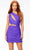 Ashley Lauren 4532 - One-Sleeve Cut Out Cocktail Dress Special Occasion Dress 0 / Violet