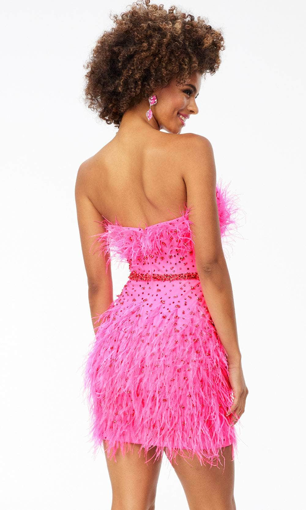 Ashley Lauren 4535 - Fringed Strapless Cocktail Dress – Couture Candy