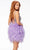 Ashley Lauren 4537 - Feathered Lace-Up Cocktail Dress Special Occasion Dress