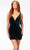 Ashley Lauren 4560 - Oversized Bow Cocktail Dress Special Occasion Dress 0 / Black/Turquoise